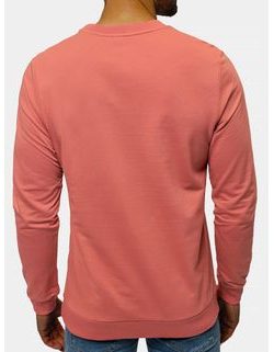 Temno rožnat trendovski pulover s potiskom Balance B/21402023