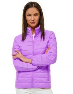 Svetlo vijolična ženska modna prešita jakna JS/M20311/35