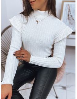 Stilski ecru ženski pulover Letty