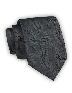 Grafitna kravata z vzorcem Chattier