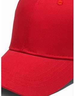 Enostavna rdeča kapa s šiltom H086