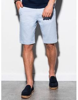 Preproste kratke hlače v svetlo modri barvi W243
