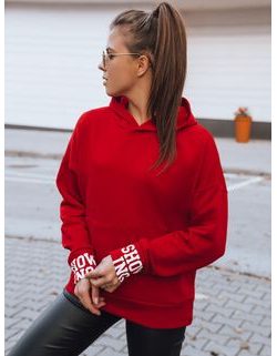 Stilski rdeč ženski pulover Showing