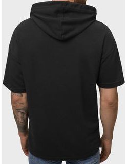 Modern črn pulover s kapuco B/20402010
