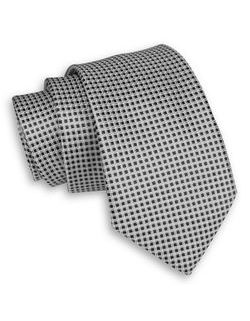 Siva kravata z elegantnim vzorcem Angelo di Monti
