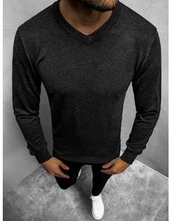 Atraktivni grafit moški pulover BL/M007Z