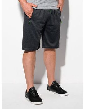 Temno sive Plus Size kratke hlače W387