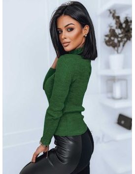 Edinstven ženski zelen pulover Laurella