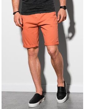 Udobne kratke hlače v barvi opeke W303