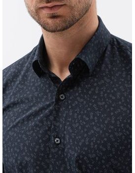 Črna srajca s čudovitim vzorcem K599