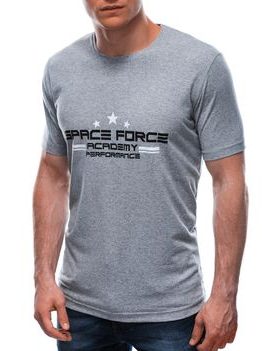 Siva majica z napisom Space Force S1676