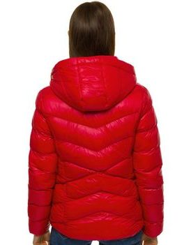 Stilska rdeča ženska zimska bunda JS/M23066/1