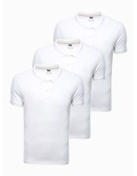 Komplet treh belih bombažnih majic Z28-V9