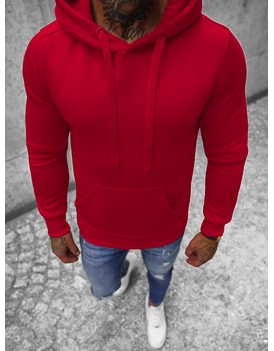 Preprost temno rdeč pulover JS/2009Z