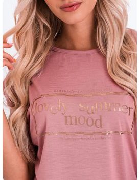 Ženska temno rožnata majica Lovely summer mood SLR051