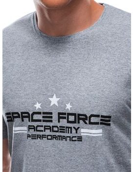 Siva majica z napisom Space Force S1676
