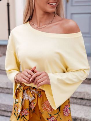 Univerzalna ženska bluza v rumeni barvi LLR004