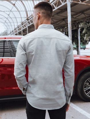 Trendovska siva majica s cvetličnim potiskom V3 SHCS-0157