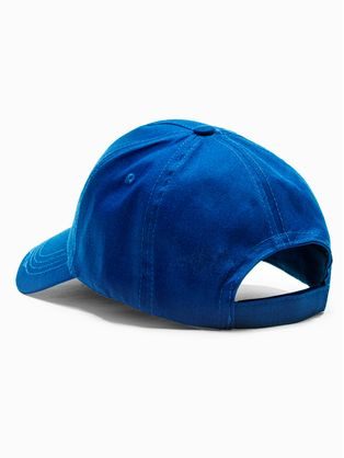 Modra bombažna kapa s šiltom H125