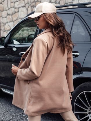 Originalen ženski plašč Melby v sivi barvi