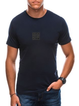 Trendovska majica v temno modri barvi S1730