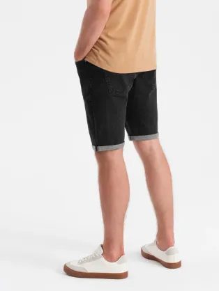 Modne sive kratke hlače iz džinsa