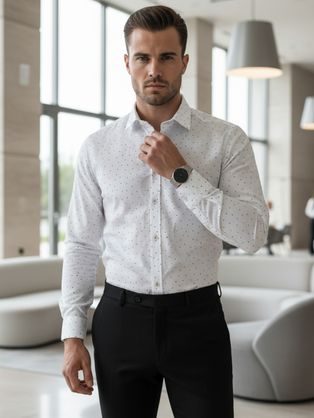 Moška bela elegantna srajca