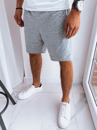 Športne moške kratke hlače v temno sivi barvi