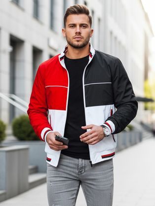 Prehodna bela jakna v stilskem dizajnu