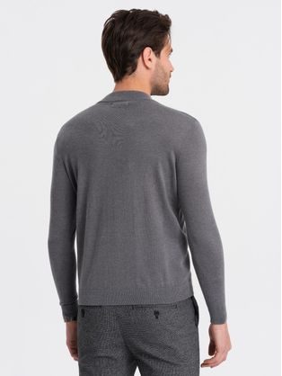 Trendovski črn moški pulover