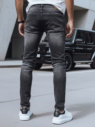 Modne modre moške kavbojke zanimivega dizajna