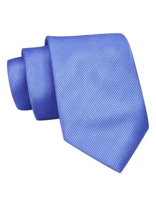 Kraljevsko modra kravata z vzorcem listja