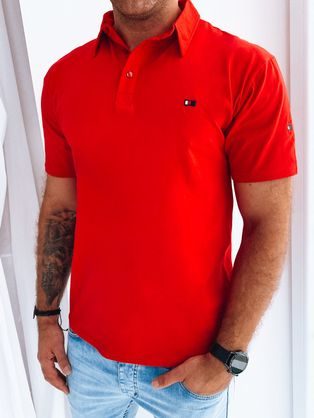 Polo majica v rdeči barvi edinstvenega stila