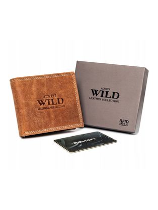 Elegantna svetlo rjava denarnica Always Wild
