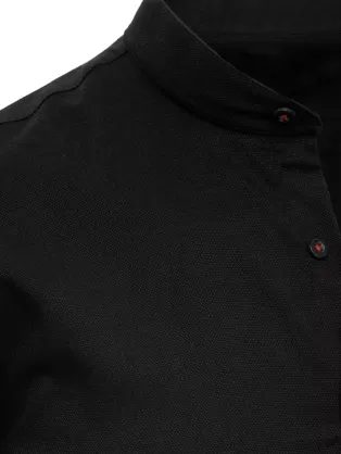 Elegantna klasična srajca v črni barvi