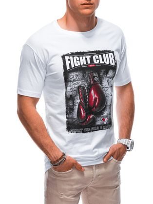 Bela moška majica Fight S1861