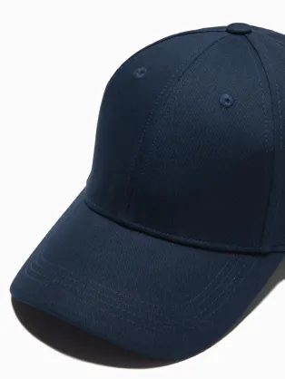 Moška osnovna črna kapa z vezenino V1 ACCS-0102