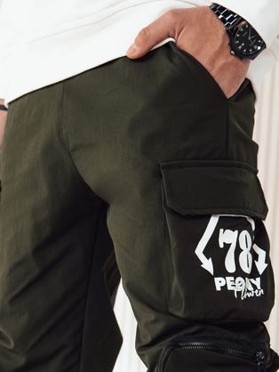 Moške sive hlače klasičnega kroja z vzorcem V3 PACP-0187