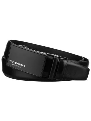 Trendovski črni moški pas Peterson