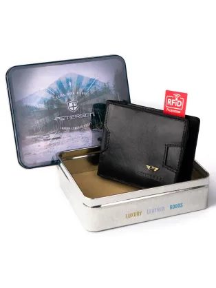 Elegantna črna moška denarnica Peterson