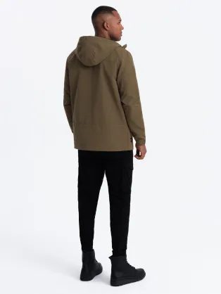 Modna moška prehodna jakna v modri barvi