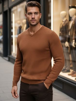 Moška črna jopica z gumbi V2 SWCD-0126