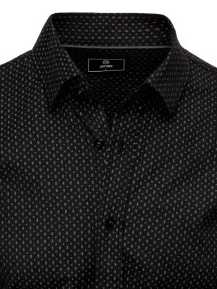 Črna srajca z nevpadljivim vzorcem