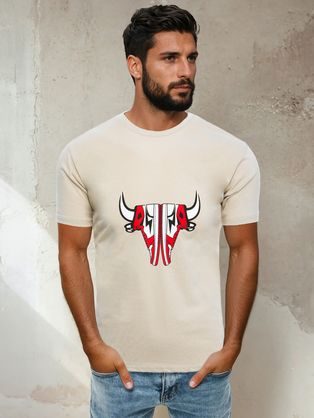 Originalna bež majica s potiskom