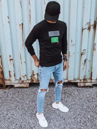 Modna črna preprosta jopa