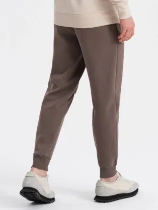 Rebraste moške športne hlače sive v5 om-pask-0129