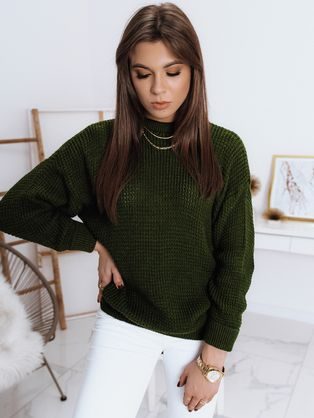 Trendovski zelen ženski pulover Cameron