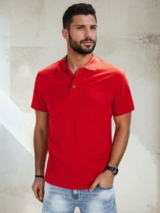 Modna rdeča polo majica