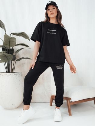 Ženska elegantna črna trenirka Sipan