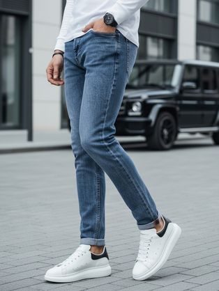 Modne modre moške kavbojke